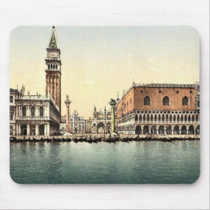 The Piazzetta, Venice, Italy classic Photochrom Mouse Mat