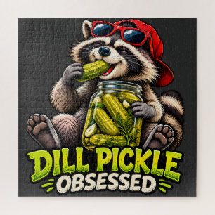The Pickle-Popping Racoon Jigsaw Puzzle
