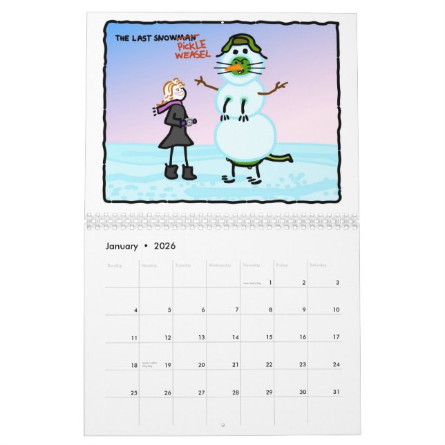 The Pickle Weasel Calendar! Calendar (Jan 2026)