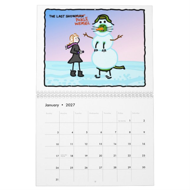 The Pickle Weasel Calendar! Calendar (Jan 2027)