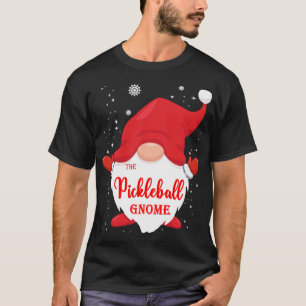 The Pickleball Gnome Matching Family Christmas Paj T-Shirt