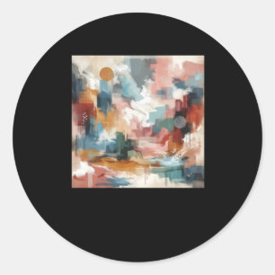 The Picture In The Dream Was Very Beautiful. Stick Classic Round Sticker