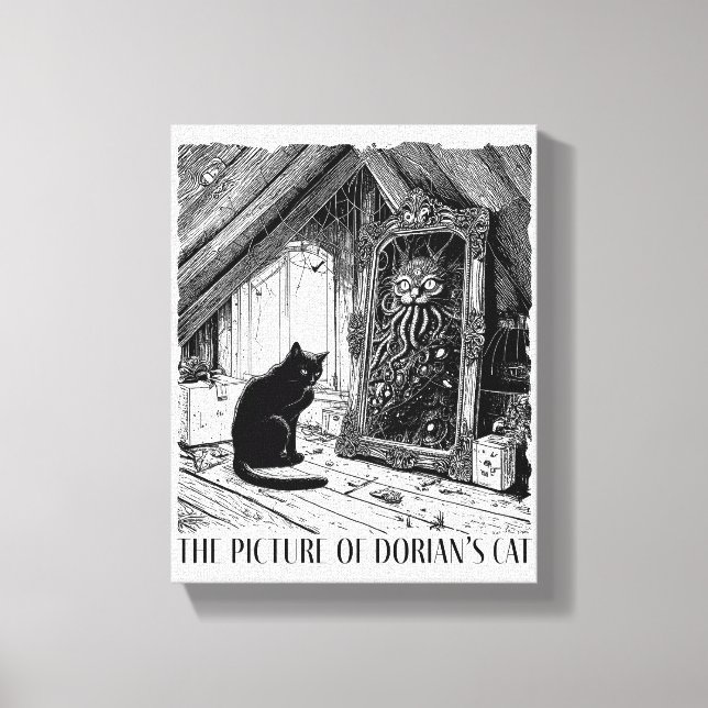 The Picture of Dorian’s Cat Canvas Print (Front)
