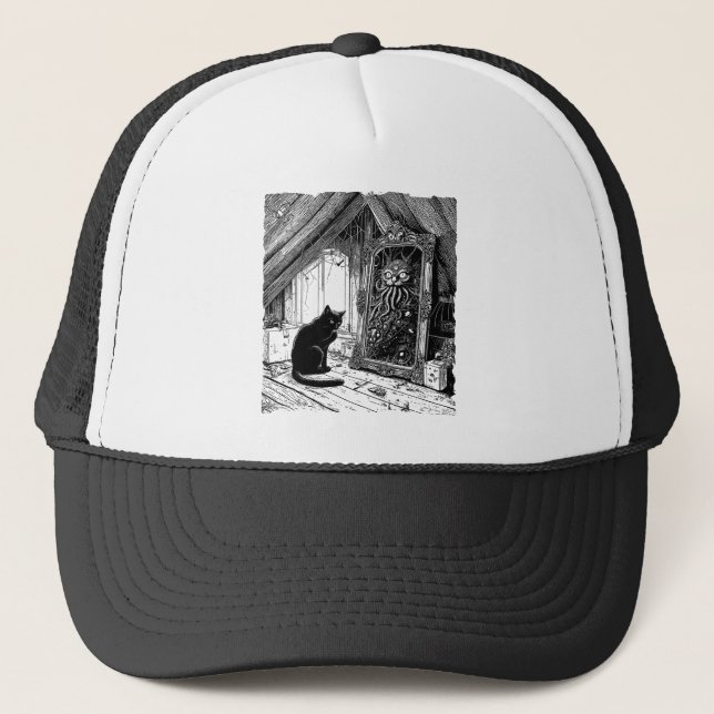 The Picture of Dorian’s Cat Trucker Hat (Front)