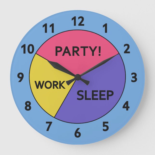 The Pie Chart of Life clock (Front)