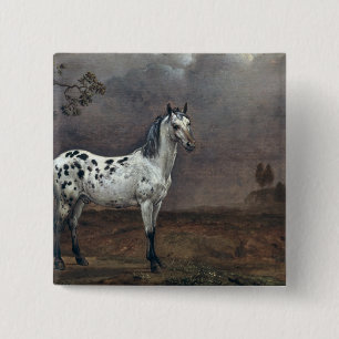 The Piebald Horse, 1653 15 Cm Square Badge