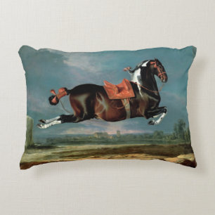 The Piebald Horse "Cehero' Rearing Decorative Cushion