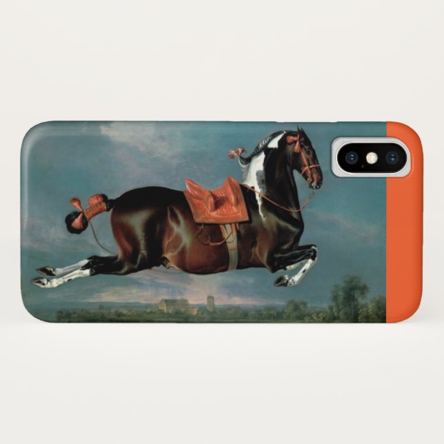 The Piebald Horse "Cehero' Rearing Monogram Case-Mate iPhone Case (Back (Horizontal))