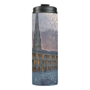 The Piece Hall, Halifax Artistic Vintage Print Thermal Tumbler