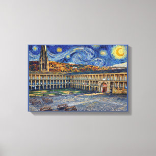 The Piece Hall Halifax - Impressionist Art Canvas Print