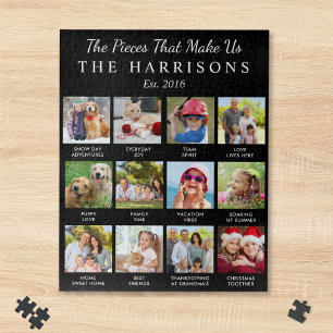 The Pieces That Make Us Custom Family Photo Jigsaw Puzzle