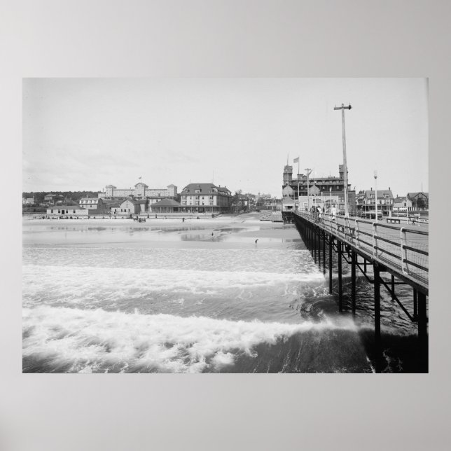 The Pier at Old Orchard Beach Poster (Front)