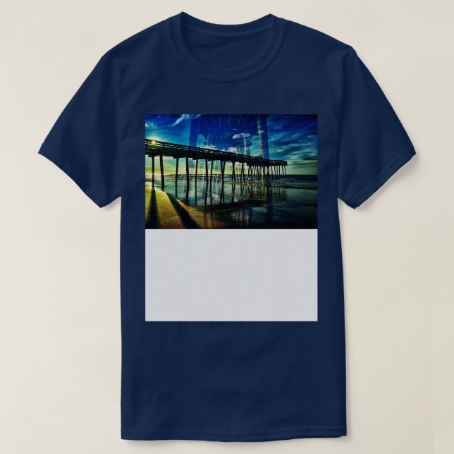 The Pier At Sunrise T-Shirt (Design Front)