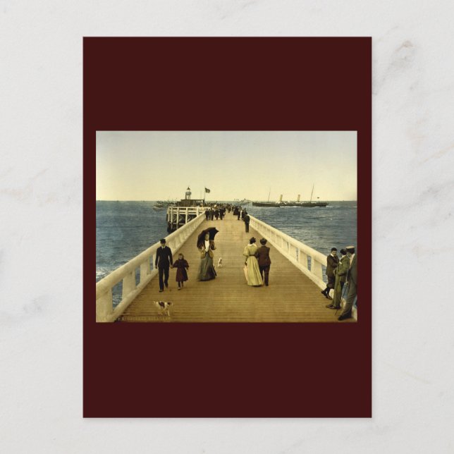 The pier Ostend Belgium Postcard (Front)