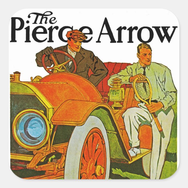 The Pierce Arrow Square Sticker (Front)