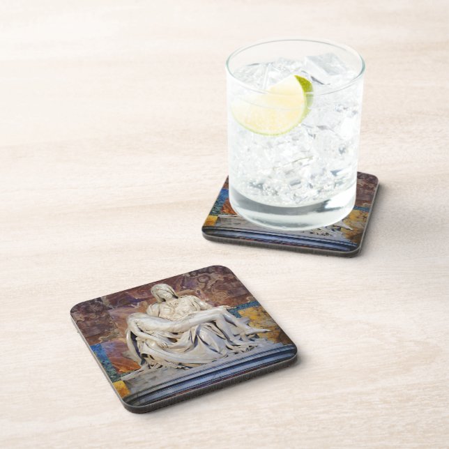 The Pieta by Michelangelo Coaster (Right Side)