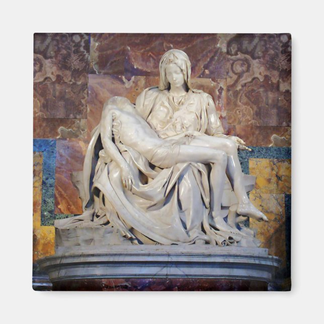 The Pieta by Michelangelo Magnet (Front)
