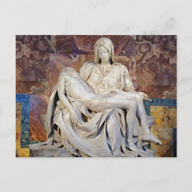 The Pieta by Michelangelo Postcard (Front)