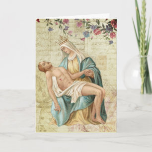 The Pieta Mary and Jesus Religious Christian Card