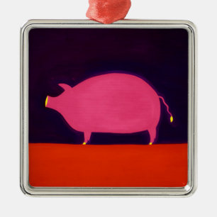 The Pig 1998 Metal Tree Decoration