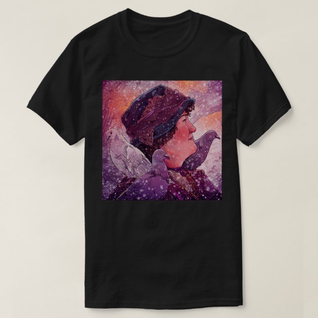The Pigeon Lady T-Shirt (Design Front)