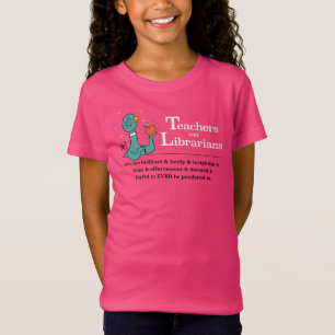 The Pigeon Teachers and Librarians Girl's Hot Pink T-Shirt