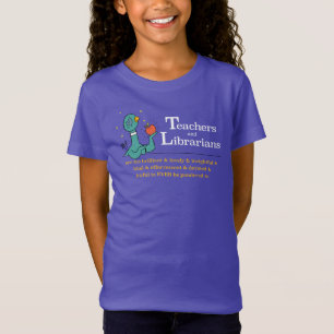 The Pigeon Teachers and Librarians Girl's Purple T-Shirt