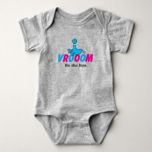 The Pigeon Vroom Baby Heather Bodysuit