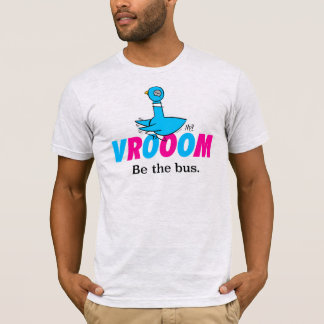 The Pigeon Vroom Men's Light Grey T-Shirt