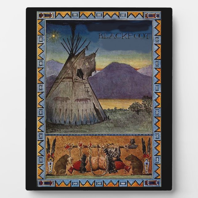 "The  Piikuni Tribe" Plaque (Front)