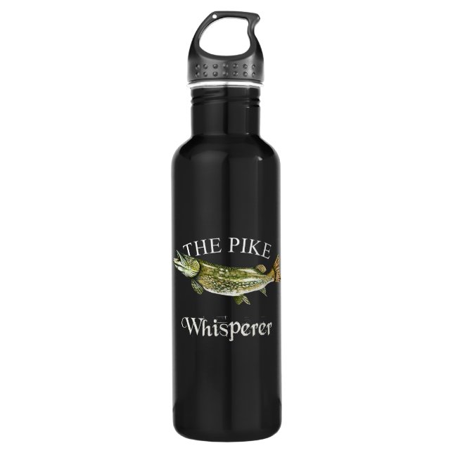 The Pike Whisperer Dark 710 Ml Water Bottle (Front)