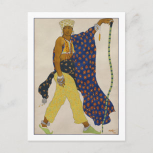 The Pilgrim by Leon Bakst Costume Illustration Postcard