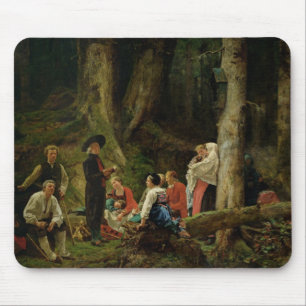 The Pilgrims from the Abbey of St. Odile Mouse Mat