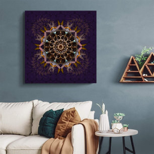 The pillared thread tie-in purpura refraction canvas print