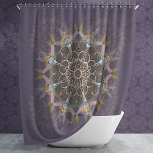The pillared thread tie-in purpura refraction shower curtain