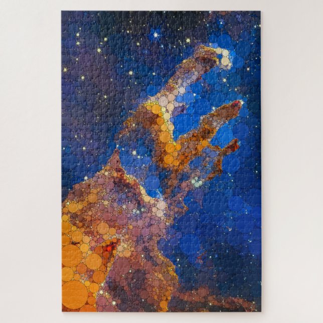 The Pillars of Creation, in the Eagle Nebula Jigsaw Puzzle (Vertical)