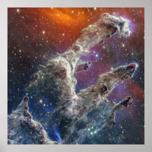 The Pillars of Creation   MIRI & NIRCam   JWST Poster