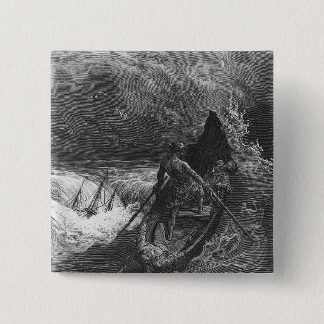 The Pilot faints 15 Cm Square Badge (Front)