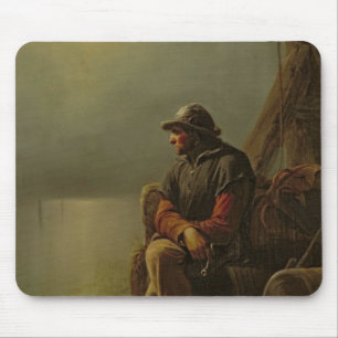 The Pilot Keeps Watch, 1851 Mouse Mat