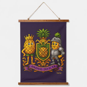 The Pineapple Empire Coat of Arms Hanging Tapestry