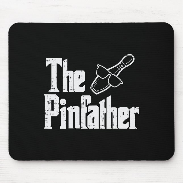 The Pinfather Bowling Dad Fathers Day Bowler Daddy Mouse Mat (Front)
