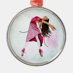 The Pink Ballerina Metal Tree Decoration