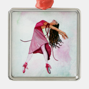 The Pink Ballerina Metal Tree Decoration