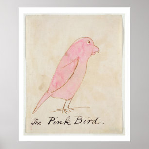 The Pink Bird, from 'Sixteen Drawings of Comic Bir Poster