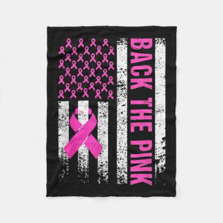 The Pink Breast Cancer Awareness Flag Toddler Wome Fleece Blanket