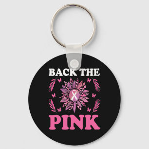 The Pink Breast Cancer Awareness Sunflower Women M Key Ring