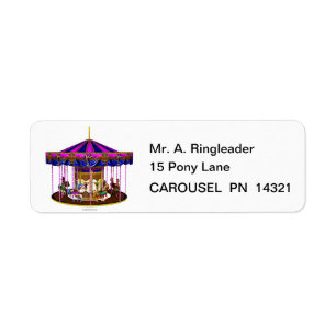 The Pink Carousel Return Address Labels