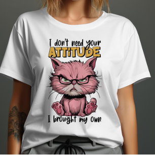The Pink Cat With Attitude T-Shirt
