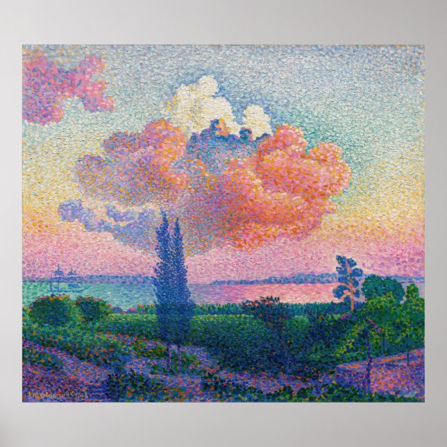 The Pink Cloud (1896) by Henri-Edmond Cross Poster (Front)