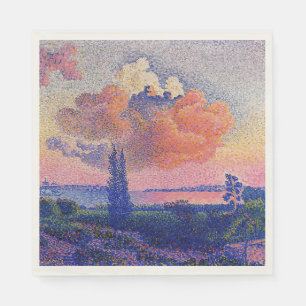 The Pink Cloud by Henri-Edmond Cross Napkin